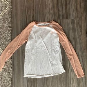 Vans long sleeve baseball t